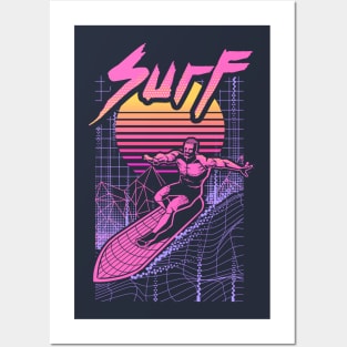 Surf the Vapor Wave Posters and Art